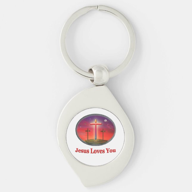 Chaveiro jesus te ama (Frente)