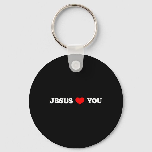 Chaveiro Jesus Te Ama - Religioso Cristão (Frente)