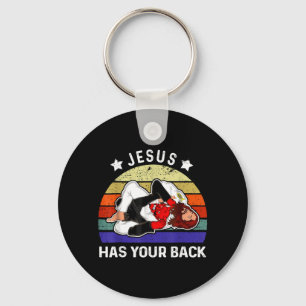 Chaveiro Jesus Tem Seu Jiu Jitsu de Luta Livre vs Diabo