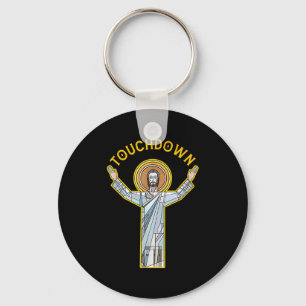 Chaveiro Jesus Touchdown Diversão Fé Cristã Dito Meme C