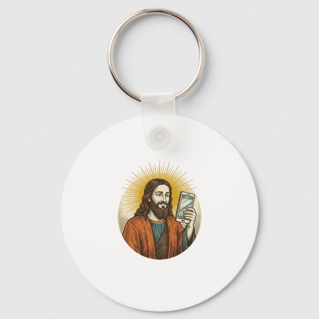Chaveiro Jesus Vídeo Acidental Em Vez De Câmera De Foto Fal (Frente)