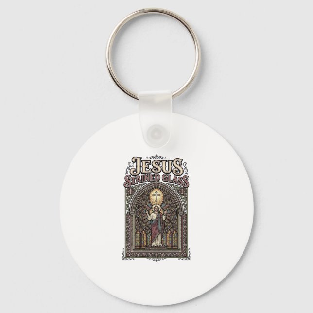Chaveiro Jesus Vitral Jesus Vitral Catedral  (Frente)