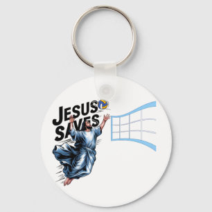 Chaveiro Jesus Voleibol Salva Fé Cristã Encantada