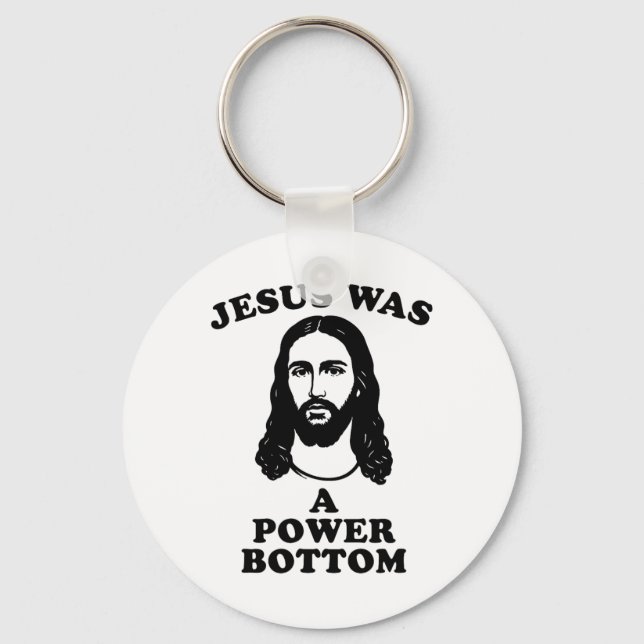 Chaveiro Jesus Was A Power Bottom Funny Pride Christmas Gag (Frente)
