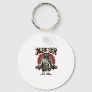 Chaveiro Jesus Zumbi Gravura Antiga Design de Camiseta Engr