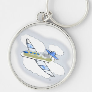 Chaveiro Jetplane no céu