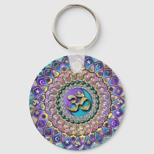 Chaveiro Jeweled Astrosymbology Mandala Keychain
