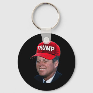 Chaveiro Jfk Usando Chapéu De Trump Meme Engraçado John F K