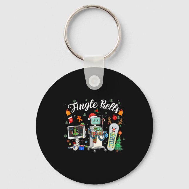Chaveiro Jingle Bells Er Nurse Funny Christmas Tech Nursing (Frente)