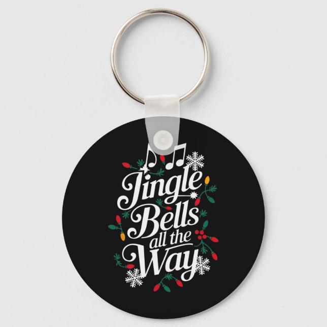 Chaveiro Jingle Bells Festivos Gra De Natal (Frente)