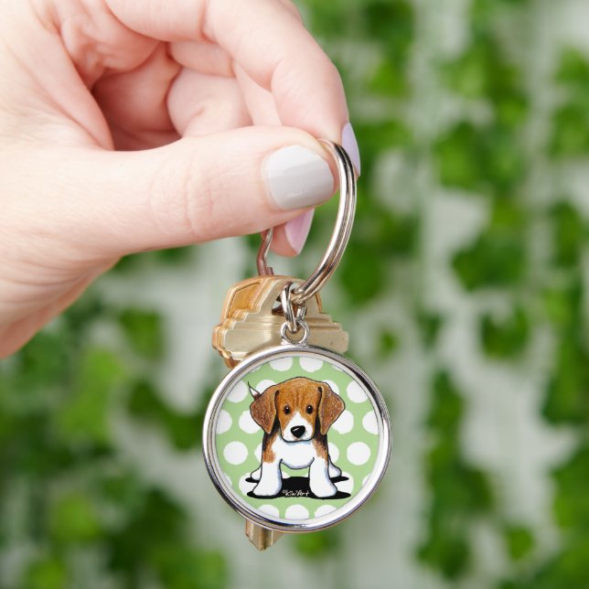 Chaveiro JiniArt Beagle Pup (Mão)