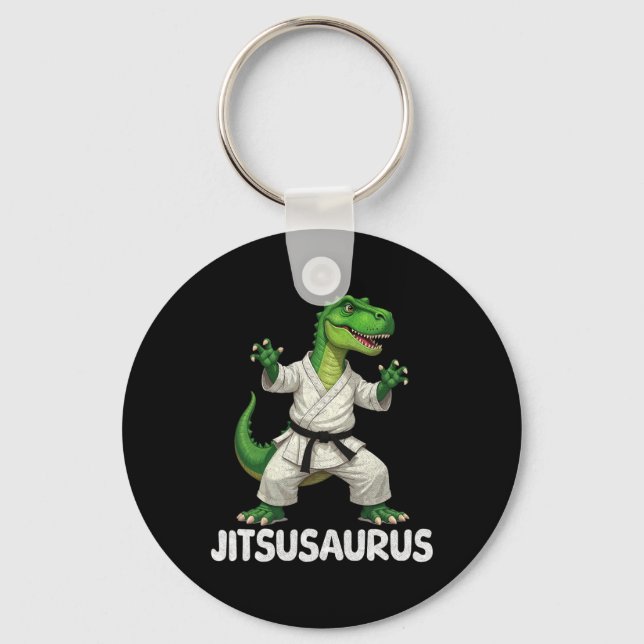 Chaveiro Jitsusaurus Dinosaur Karate Martial Arts Fun Enthu (Frente)