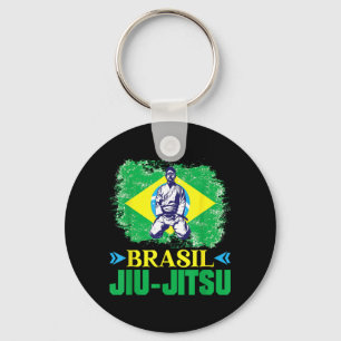 Chaveiro Jiu-Jitsu Brasil Bandeira Brasileira Artes Marciai