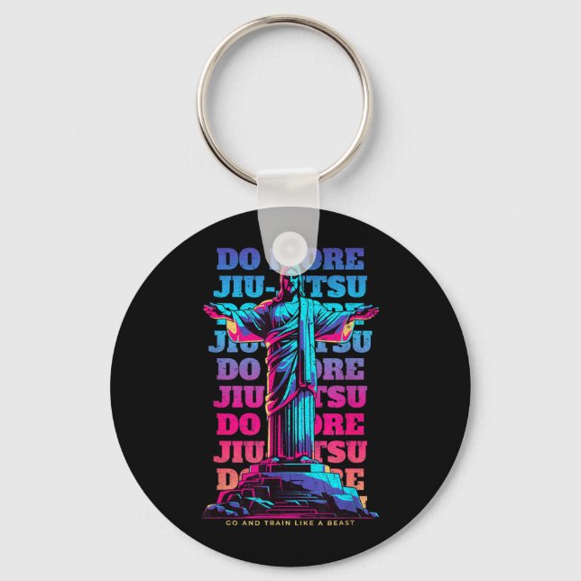 Chaveiro Jiu Jitsu Brasileiro ___ Acredite Em Jesus E (Frente)