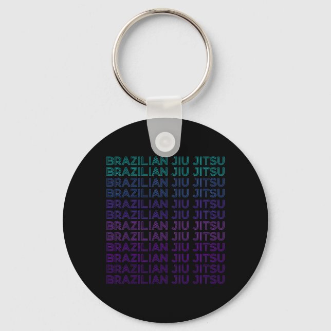 Chaveiro Jiu Jitsu Brasileiro BJJ Retro (Frente)