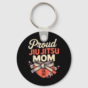 Chaveiro Jiu Jitsu Mãe Retro Vintage Orgulhoso Jiu Jitsu