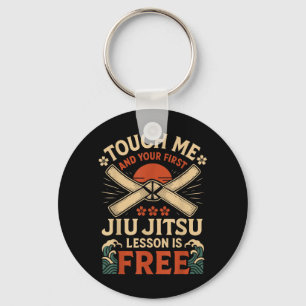 Chaveiro Jiu Jitsu Retro Vintage Toque e Seu Primeiro Jiu J
