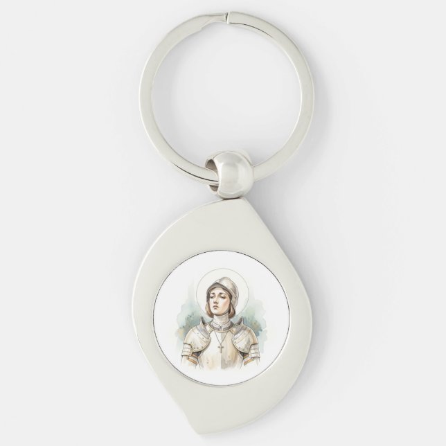 Chaveiro Joan of Arc , Catholic Gifts (Frente)