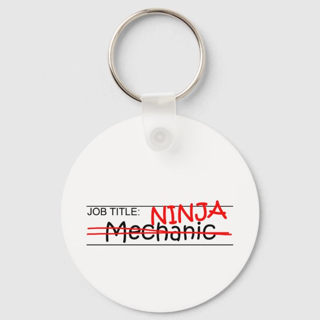 Chaveiro Job Title Ninja - Mechanic (Frente)