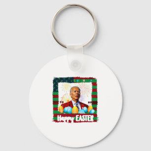 Chaveiro Joe Biden engraçado feliz Páscoa confuso 4 de julh