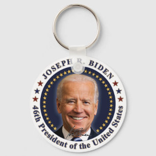 Chaveiro Joe Biden Presidente Dia da Inauguração Souvenir