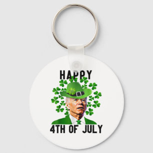 Chaveiro Joe Feliz 4 De Julho Confuso Engraçado Biden Dia D