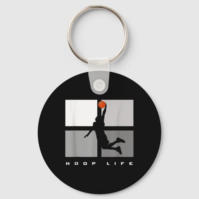 Chaveiro Jogada de basquete de Hoop Life Men (Frente)