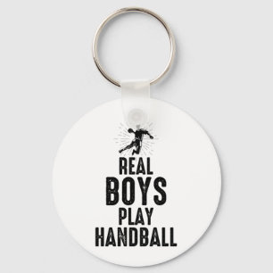 Chaveiro Jogador de Andebol Equipe de Handballer Engraçado