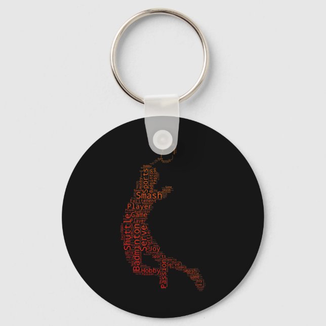 Chaveiro Jogador de Badminton de Squash de Badminton de Shu (Frente)