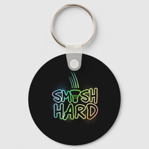 Chaveiro Jogador de Badminton do Gráfico do Duro Smash Joga