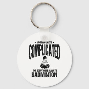 Chaveiro Jogador de Badminton do Shuttle