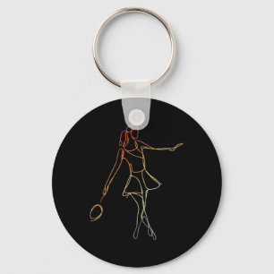 Chaveiro Jogador De Badminton Jogador De Skettle Jogo Para