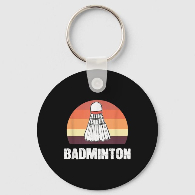 Chaveiro Jogador de Badminton Shuttle (Frente)
