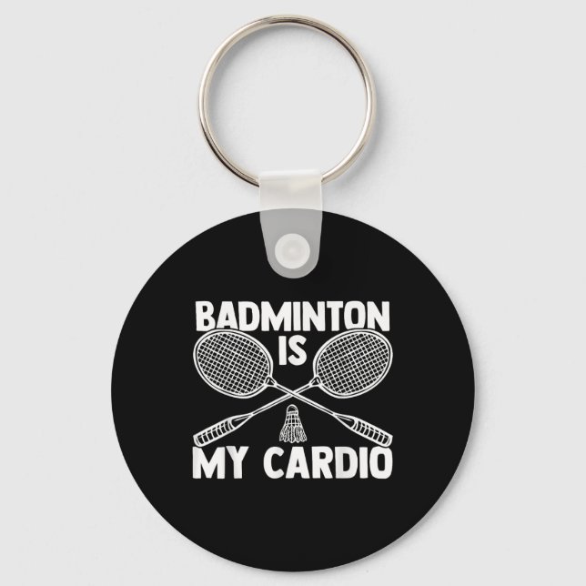 Chaveiro Jogador de Badminton Shuttle 8 (Frente)