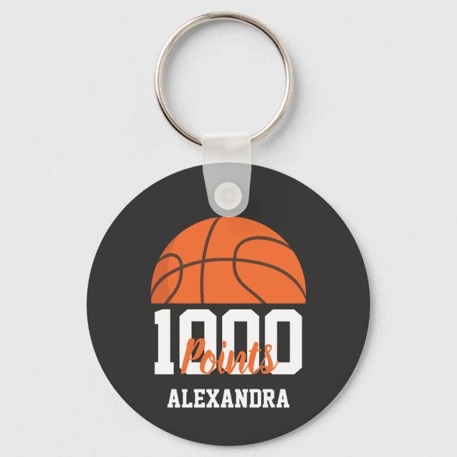 Chaveiro Jogador de Basquete da Equipe com 1000 Pontos na C (Frente)