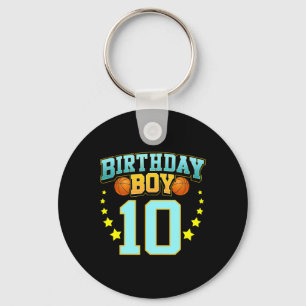 Chaveiro Jogador de basquete de 10 anos, 10ª Festa de anive