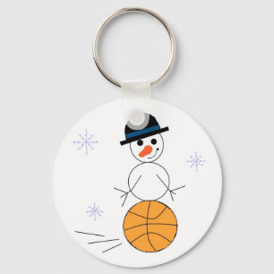 Chaveiro Jogador de Basquete de Neve