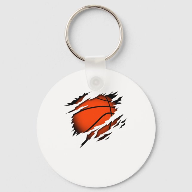 Chaveiro Jogador De Basquete No Coração (Frente)