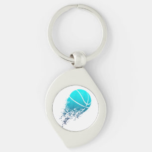 Chaveiro Jogador de basquetebol bola Ventilador de bola