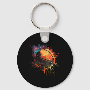 Chaveiro Jogador de Basquetebol com Aquarela