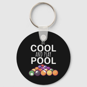 Chaveiro Jogador de Bilhar   Ser Legal E Jogar Piscinas Bil