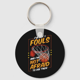 Chaveiro Jogador de Bysketbyll Divertido 5 Fouls Defensor S