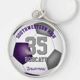 Chaveiro jogador de cinzas roxas chama meninas futebol masc