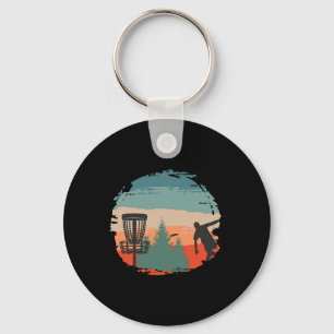 Chaveiro Jogador de Disco de Golfe Frisbee Discóbolo Vintag