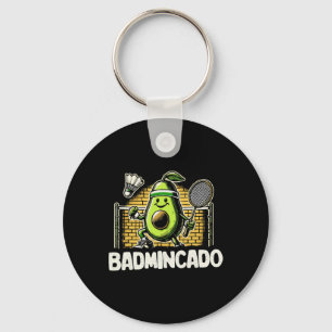 Chaveiro Jogador de Dminton Engraçado Design 6