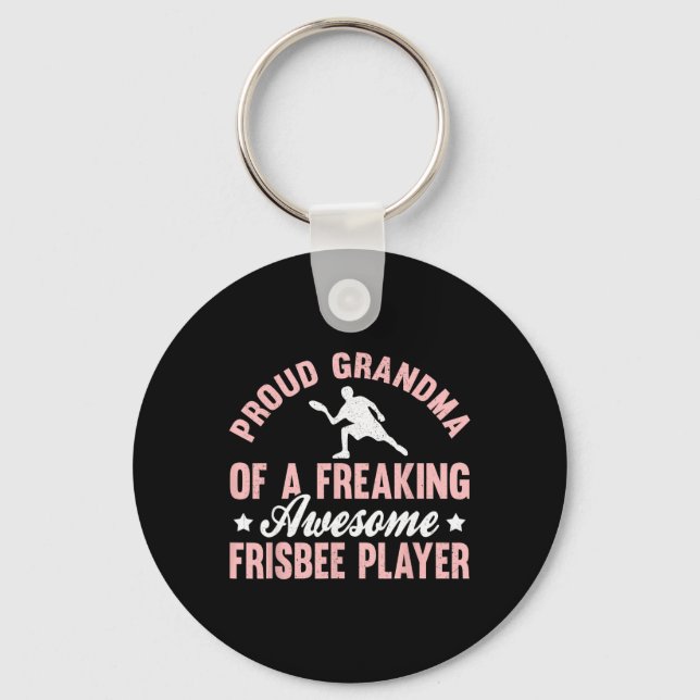 Chaveiro Jogador de Frisbee Ultimate Frisbee Golfe de Disco (Frente)