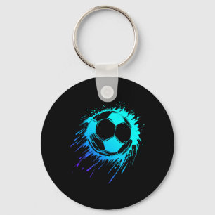 Chaveiro Jogador de futebol azul Ll Futebol Masculino Futeb