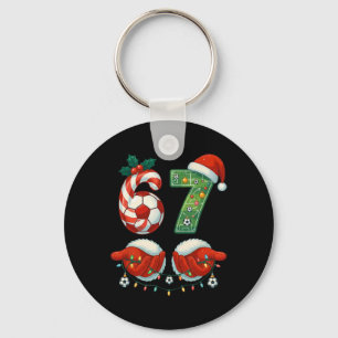 Chaveiro Jogador de Futebol de Natal Drip Número 67 Meninos