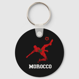 Chaveiro Jogador de Futebol Marroquino Orgulho Marroquino B