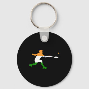 Chaveiro Jogador de Homens da Bandeira Indiana Racquet Shut